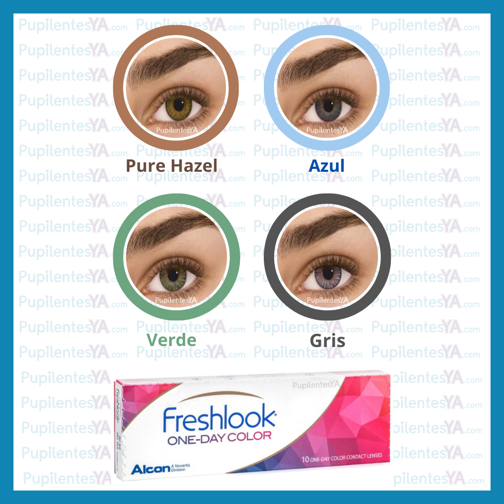 Contact Lenses Lentes De Contacto De Color Con Aumento Freshlook