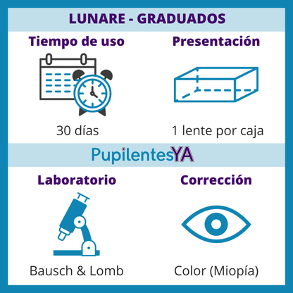 Lunare Graduados (1 lente de contacto)