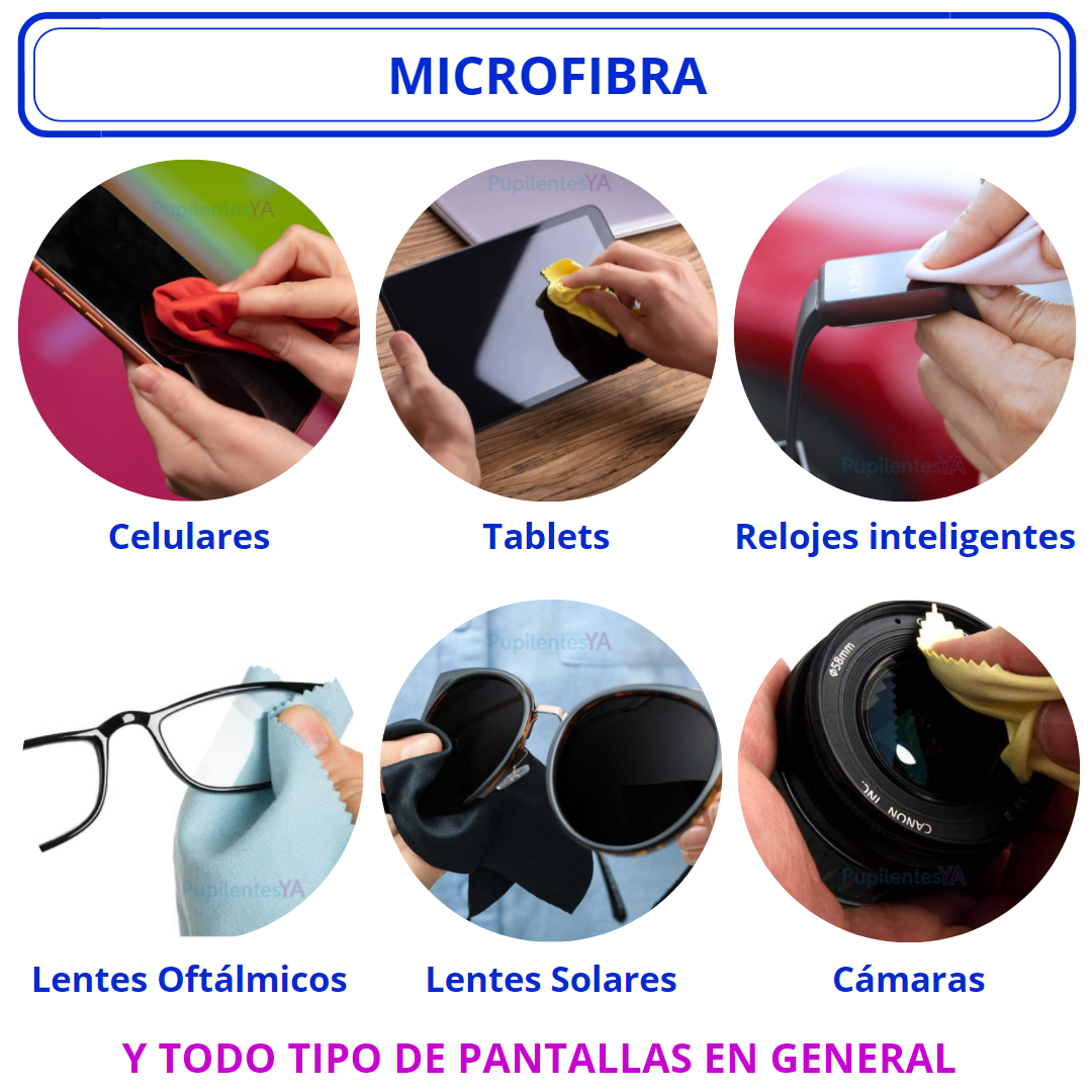 Microfibra PREMIUM para Limpieza de Lentes (2 piezas)