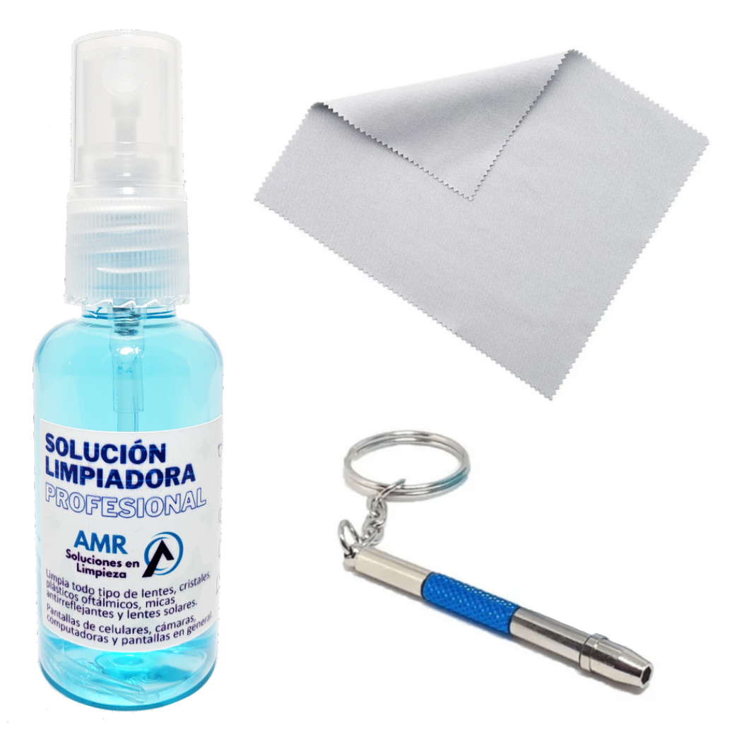 Kit de revestimiento protector para gafas, limpiador de lentes para ojos,  incluye paño de limpieza de gamuza de microfibra, paño de seda, evita